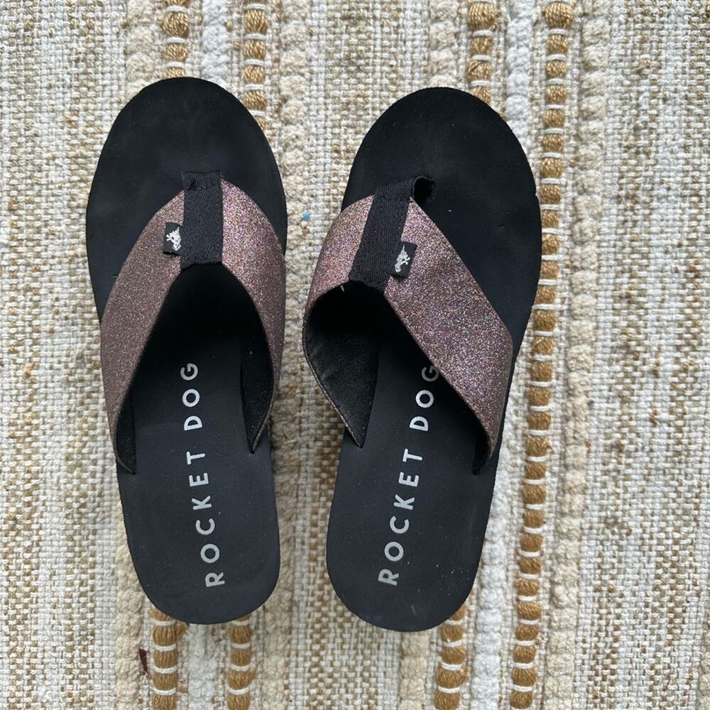 Rocket Dog sparkle strap platform sandals
